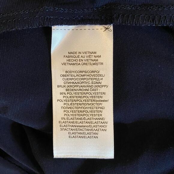 Lauren Ralph Lauren Kristie Stripe Jersey Midi Dress Shirt Sleeve Size 8 - Picture 6 of 8